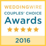 WeddingWire Couple's Choice Award 2016.