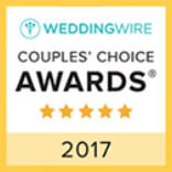 WeddingWire Couple's Choice Award 2017.